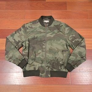 J Crew Wallace and Barnes camo bomber